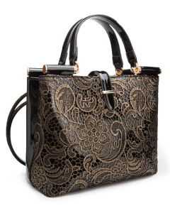 'Wolls' Metallic Embroidered Bag