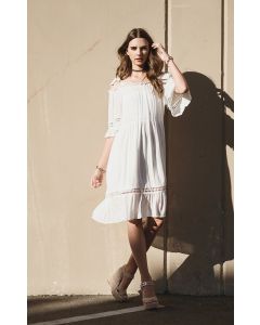 Ribbon Tied Strap Dress