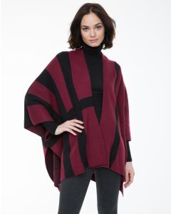 Poncho with Buttons at Sides