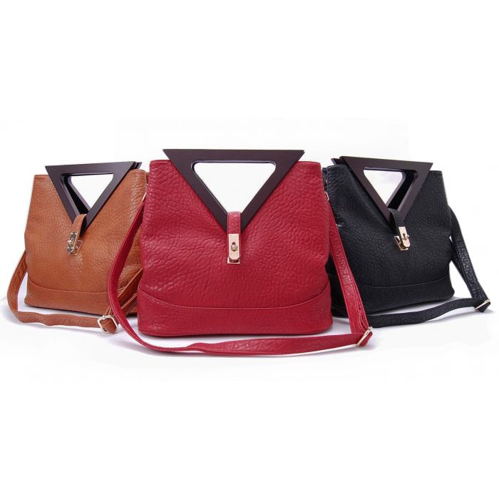 QZUnique Women's Triangle Shape PU Leather Handbag Mini Casual Purse  Shoulder Bag Satchel: Buy Online at Best Price in UAE - Amazon.ae