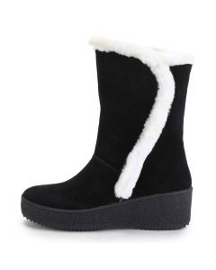 Shearing Ankle Boots Wedge Heel Slouch Micro Suede Adult
