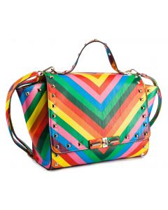 'Lavon' Color Stripes Bag