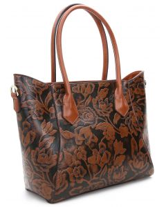 'Moura' Flower Patterned Motif Tote