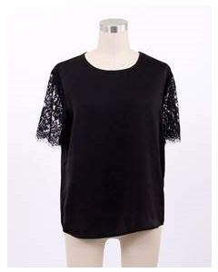 Lace Short Sleeve Top