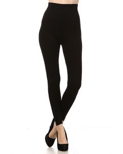 Tummy Tuck High Waist Leggings Black-ONE SIZE FITS ALL