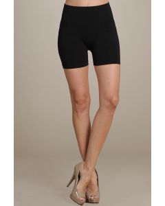 High Waist Tummy Tuck Shorts Black-ONE SIZE FITS ALL